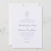 Elegantes Script Foto Bible Verse Christlich Hochz Einladung (Vorderseite)