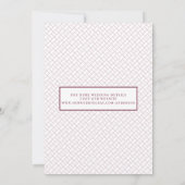 Elegantes Script-Foto Burgund Wedding speichern da Save The Date (Rückseite)