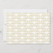 Elegantes Script-Foto Elegant Gold Doves Herz Save The Date (Rückseite)