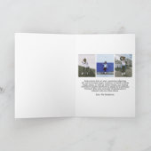 Elegantes Script Foto Frohe Weihnachten (Innenseite)