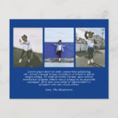 Elegantes Script Foto Frohe Weihnachtskarte (Rückseite)