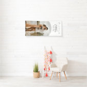 Elegantes Script-Foto Hochzeit Banner (Insitu)