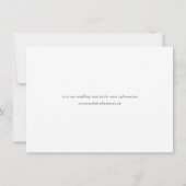 Elegantes Script-Foto Hochzeit Save The Date (Rückseite)