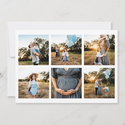 Elegantes Script-Foto Moderne Weihnachten (Rückseite)