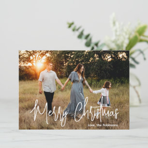 Elegantes Script-Foto Moderne Weihnachten