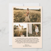 Elegantes Script-Foto Moderne Weihnachten (Rückseite)