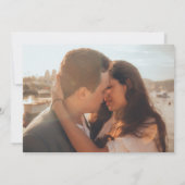 Elegantes Script Foto Probe Dinner Einladung (Rückseite)