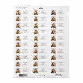 Elegantes Script-Foto-Rücksendeadresse (Vorne)