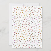 Elegantes Script Foto Wedding Heart Confetti Save The Date (Rückseite)