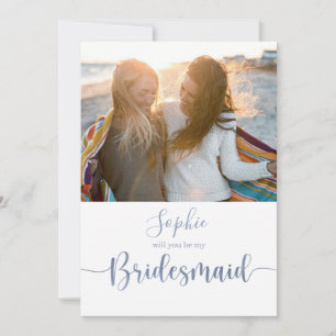 Elegantes Script-Foto wird meine Bridesmaid sein