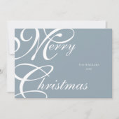 Elegantes Script Frohe Weihnachten Non-Foto (Vorderseite)