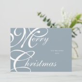 Elegantes Script Frohe Weihnachten Non-Foto (Stehend Vorderseite)
