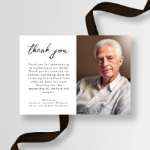 Elegantes Script Funeral Foto