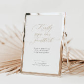 Elegantes Script Gästebuch Hochzeitszeichen