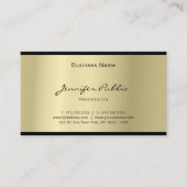 Elegantes Script Glamour Gold Beruflich Clean Visitenkarte (Vorderseite)