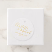Elegantes Script Gold Geschenkanhänger (Mit Box)