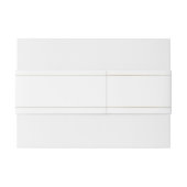 Elegantes Script, Gold & White Wedding Einladung Einladungsbanderole (Rückseitenbeispiel)