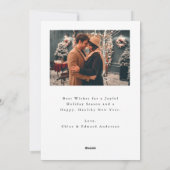 Elegantes Script Happy Holidays Weihnachten 2 Foto (Rückseite)