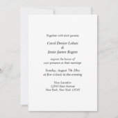 Elegantes Script Hochzeitslogo individuelle Einlad Einladung (Vorderseite)