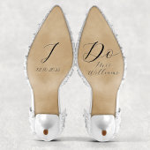 Elegantes Script I Do Bride Wedding Shoe Vinyl Dec Aufkleber