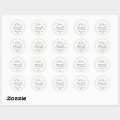 Elegantes Script I Do Wedding Sticker (Blatt)