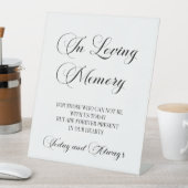 Elegantes Script 'In Love Memory' Memorial-Zeichen Sockelschild (In Situ)