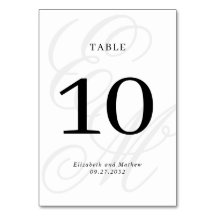 Elegantes Script Ivory White Monogram Wedding