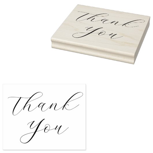 Elegantes Script Large Vielen Dank Gummistempel (Stempel)