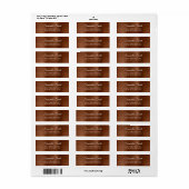 Elegantes Script Metallic Bronze Brown (Vorne)