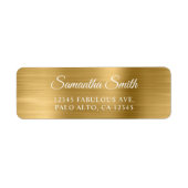 Elegantes Script Metallic Gold (Vorne)