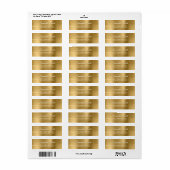 Elegantes Script Metallic Gold (Vorne)