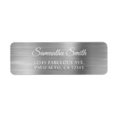 Elegantes Script Metallic Silver (Vorne)