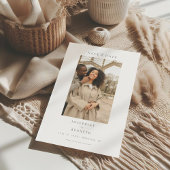 Elegantes Script Minimal Foto Hochzeit Save The Date