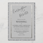 Elegantes Script Minimal Modernes Einfaches Hochze Einladung (Vorderseite)