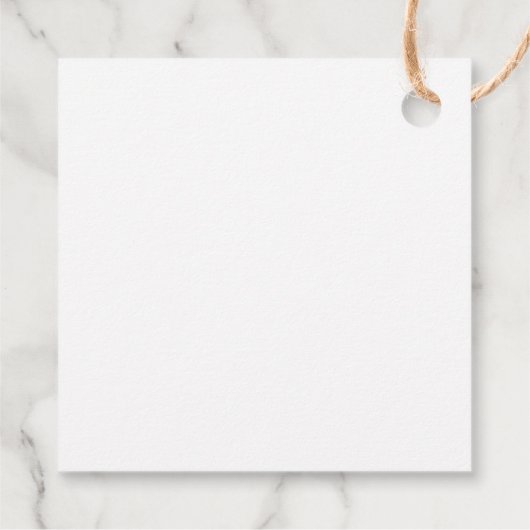 Elegantes Script Minimalistisch Wedding Hanging Geschenkanhänger (Rückseite)