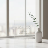 Elegantes Script Minimalistisch Wedding Save the D Acryleinladungen