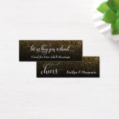 Elegantes Script mit Gold & Black Ombre Drink Tick (Schreibtisch)