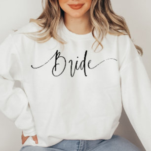 Elegantes Script Modern Bride Sweatshirt