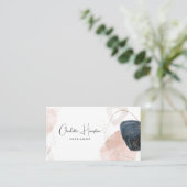 Elegantes Script modern Visitenkarte (Stehend Vorderseite)