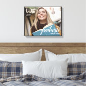 Elegantes Script Modernes Foto Graduate Leinwanddruck (Insitu (Schlafzimmer))
