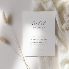 Elegantes Script Modernes Minimalistisches Brautpa Einladung