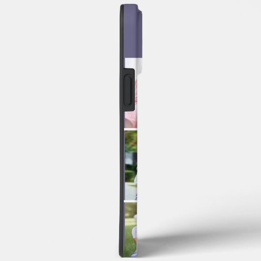 Elegantes Script Monogram 6 Foto Lila Case-Mate iPhone Hülle (Rückseite / Rechts)