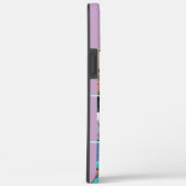 Elegantes Script Monogram 6 Foto Lilac und Mint Case-Mate iPhone Hülle (Rückseite / Rechts)