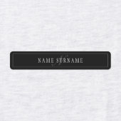 Elegantes Script Monogram Editable Black Gray Whit Etiketten (Design 2)