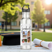 Elegantes Script Multi Foto Abschluss Graduate Edelstahlflasche