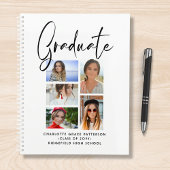 Elegantes Script Multi Foto Abschluss Graduate Planer