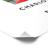 Elegantes Script Multi Foto Abschluss Graduate Poster (Ecke)