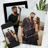 Elegantes Script Names-Foto Save the Date