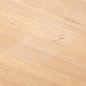 Elegantes Script Neunziges Rose Gold 90. Geburtsta Acryleinladungen (Ablage )