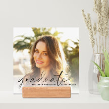 Elegantes Script Overlay-Abschluss-Foto